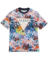 Guess Big Boys Short-Sleeve Cotton Printed Logo Graphic T-Shirt 