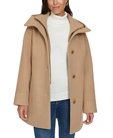 Tommy Hilfiger Women's Hooded Button-Front Coat, Created for Macy's