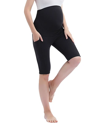 kimi + kai Maternity Essential Stretch Pocket Shorts