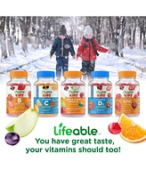 Lifeable Immune Support for Kids w/ Elderberry, Vitamin C and Zinc Gummies - Immune Health And Antioxidant - Dietary Supplement Vitamins