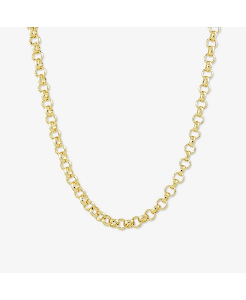 sanctuaire Round Chain Link Necklace Gold