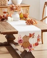 Elrene Boho Harvest Cutwork Fabric Table Runner