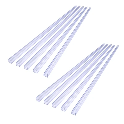 Yescom DeLight 10Pcs 39" Channel Mounting Holder Accessories 32' Pvc Acc for 9/16" Led Neon Flex Strip Light
