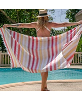 Arkwright Home Sandfree Turkish Beach Towel - Pattern Options Oversized 35x75 in.