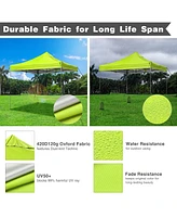 InstaHibit 9.6x9.6Ft Pop up Canopy Top Cover for Replacement UV50+ Picnic Bbq
