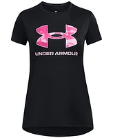 Under Armour Big Girls Tech Print Fill Logo Short Sleeve T-shirt