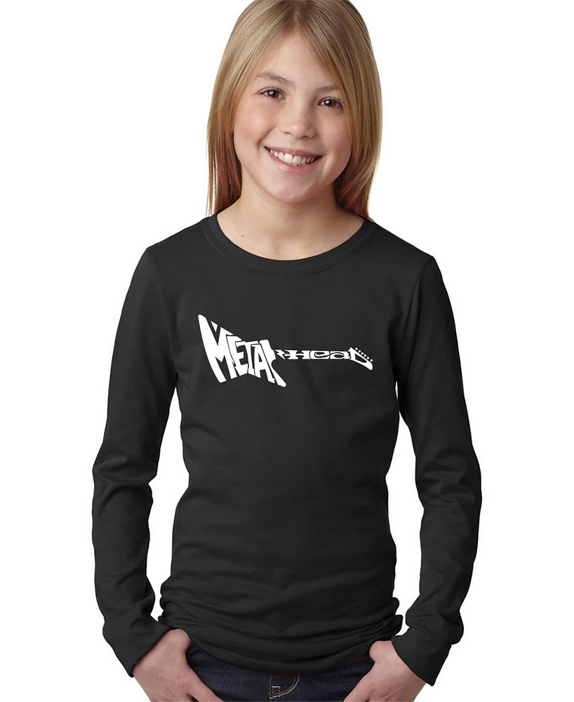 La Pop Art Girls Word Long Sleeve - Metal Head