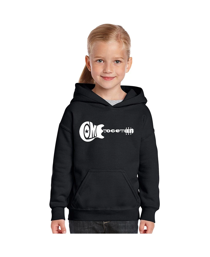 La Pop Art Girls Word Hooded Sweatshirt - Come Together