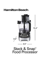 Hamilton Beach Stack Snap 10 Cup Food Processor