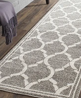 Safavieh Amherst AMT415 Dark Grey and Beige 2'3" x 9' Runner Area Rug