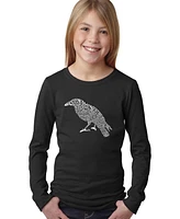 La Pop Art Girls Word Long Sleeve - Edgar Allen Poe's The Raven