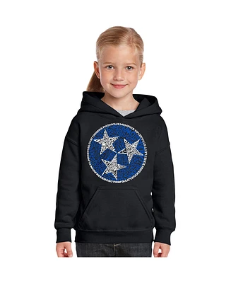 La Pop Art Girls Word Art Hooded Sweatshirt - Tennessee Tristar