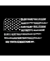 La Pop Art Girls Word Hooded Sweatshirt - Glory Hallelujah Flag