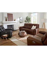 Varsani Zero Gravity Leather Sofa Collection Created For Macys