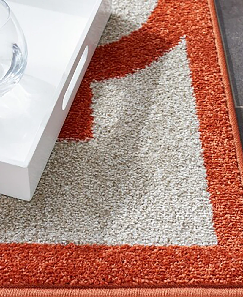 Safavieh Amherst AMT423 Beige and Orange 3' x 5' Area Rug