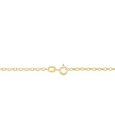 Polished Rolo Link 18" Chain Necklace in 14k Gold