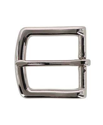 Trafalgar Men's 32mm Solid Brass Polished Silver Single Prong Buckle