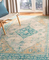 Safavieh Classic Vintage CLV113 Aqua 4' x 6' Area Rug