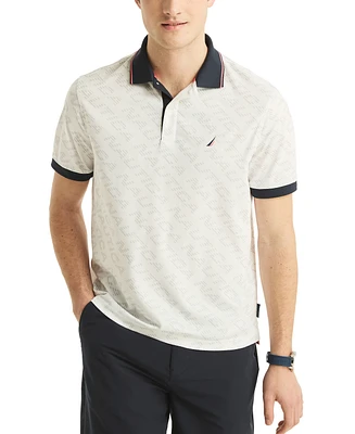 Nautica Men's Navtech Classic-Fit Logo-Print Performance Polo Shirt