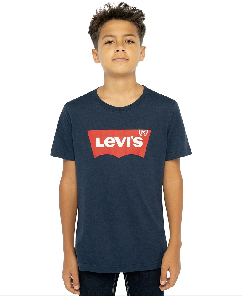 Levi's Big Boys Batwing Logo Crewneck Jersey T-shirt