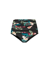 City Chic Women's Ingrid Ruched Print Brief