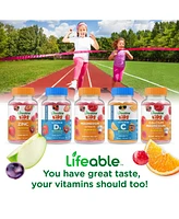 Lifeable Kids Multivitamin Gummies - Immunity And Metabolism - Great Tasting Natural Flavor, Dietary Supplement Vitamins