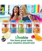 Lifeable Probiotics 2 Billion Cfu Gummies - Healthy Digestive And Immune Functions - Great Tasting, Dietary Supplement Vitamins - 60 Gummies