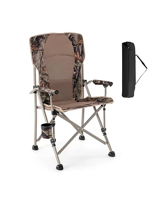 Sugift Portable Camping Chair with 400 Lbs Metal Frame and Anti-Slip Feet