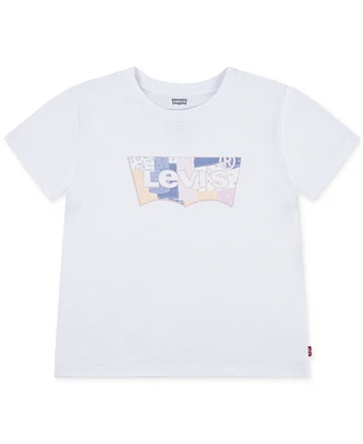 Levi's Big Kids Patchwork Batwing Logo Graphic T-Shirt