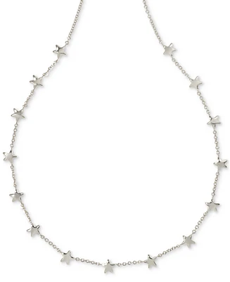 Kendra Scott Rhodium-Plated Star 19" Strand Necklace