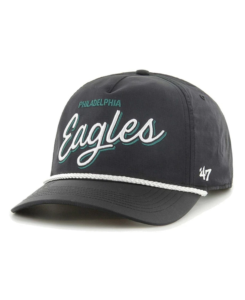 47 Men's Black Philadelphia Eagles Fairway Hitch Brrr Adjustable Hat