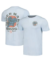 Mad Engine Unisex Light Blue Nintendo Super Mario Bros. Shell Game T-Shirt