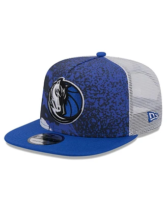 New Era Men's Blue Dallas Mavericks Court Sport Speckle 9fifty Snapback Hat