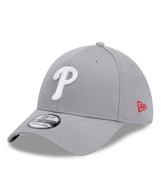 New Era Men's Gray Philadelphia Phillies Active Pivot 39thirty Flex Hat