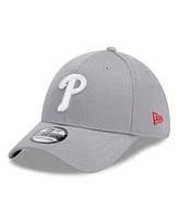 New Era Men's Gray Philadelphia Phillies Active Pivot 39thirty Flex Hat