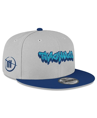 New Era Men's Gray/Blue Track house Racing Graffiti 9forty Adjustable Hat