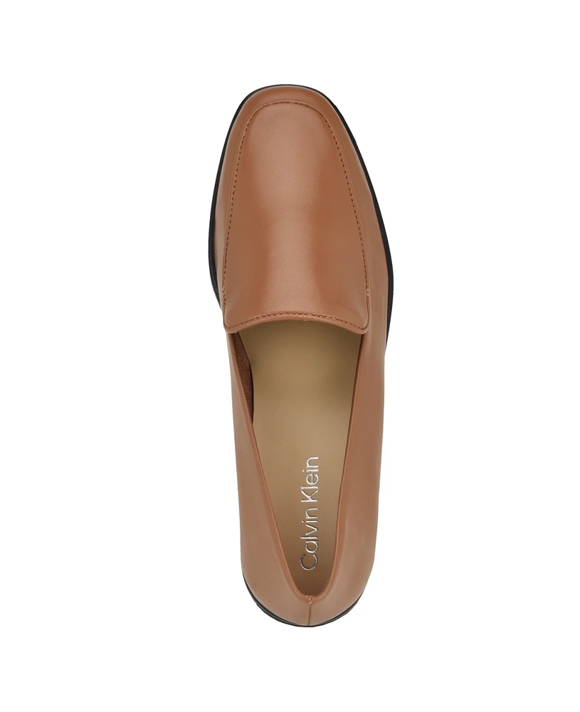 Calvin Klein Women's Nolla Square Toe Slip-On Casual Loafers