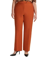 Calvin Klein Plus High Rise Straight Leg Pants