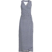 Lands' End Women's Sleeveless Tulip Hem Maxi Dress