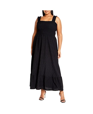 City Chic Plus Ariel Maxi Dress