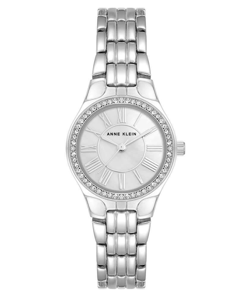 Anne Klein Women's Quartz Silver-Tone Alloy Link Bracelet Watch, 26mm