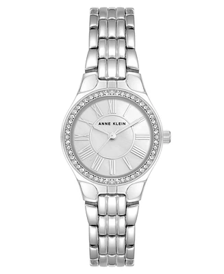 Anne Klein Women's Quartz Silver-Tone Alloy Link Bracelet Watch, 26mm