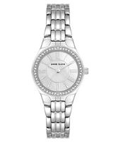 Anne Klein Women's Quartz Silver-Tone Alloy Link Bracelet Watch, 26mm