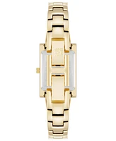 Anne Klein Women's Quartz Gold-Tone Alloy with Black Enamel Bangle Watch, 20.5mm - Two