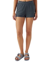 O'Neill Juniors' Carla Cotton High-Rise Pull-On Shorts
