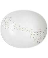 Denby Porcelain Arc White Stars Serving Bowl 84.5 oz.