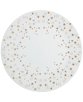 Denby Porcelain Arc White Stars Dinner Plate