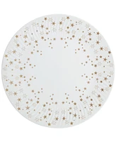 Denby Porcelain Arc White Stars Dinner Plate