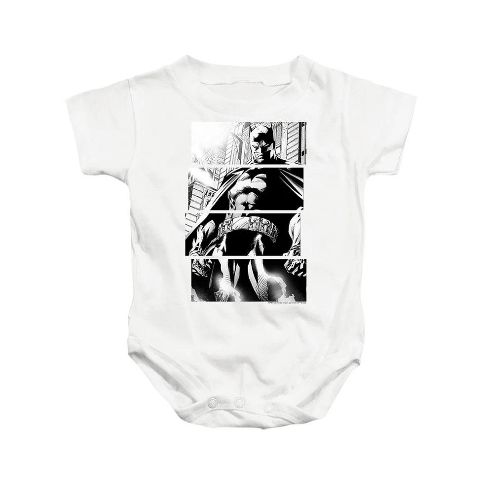 Batman Baby Girls Panels Snapsuit