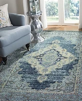 Safavieh Crystal CRS500 Blue and Yellow 5' x 8' Area Rug